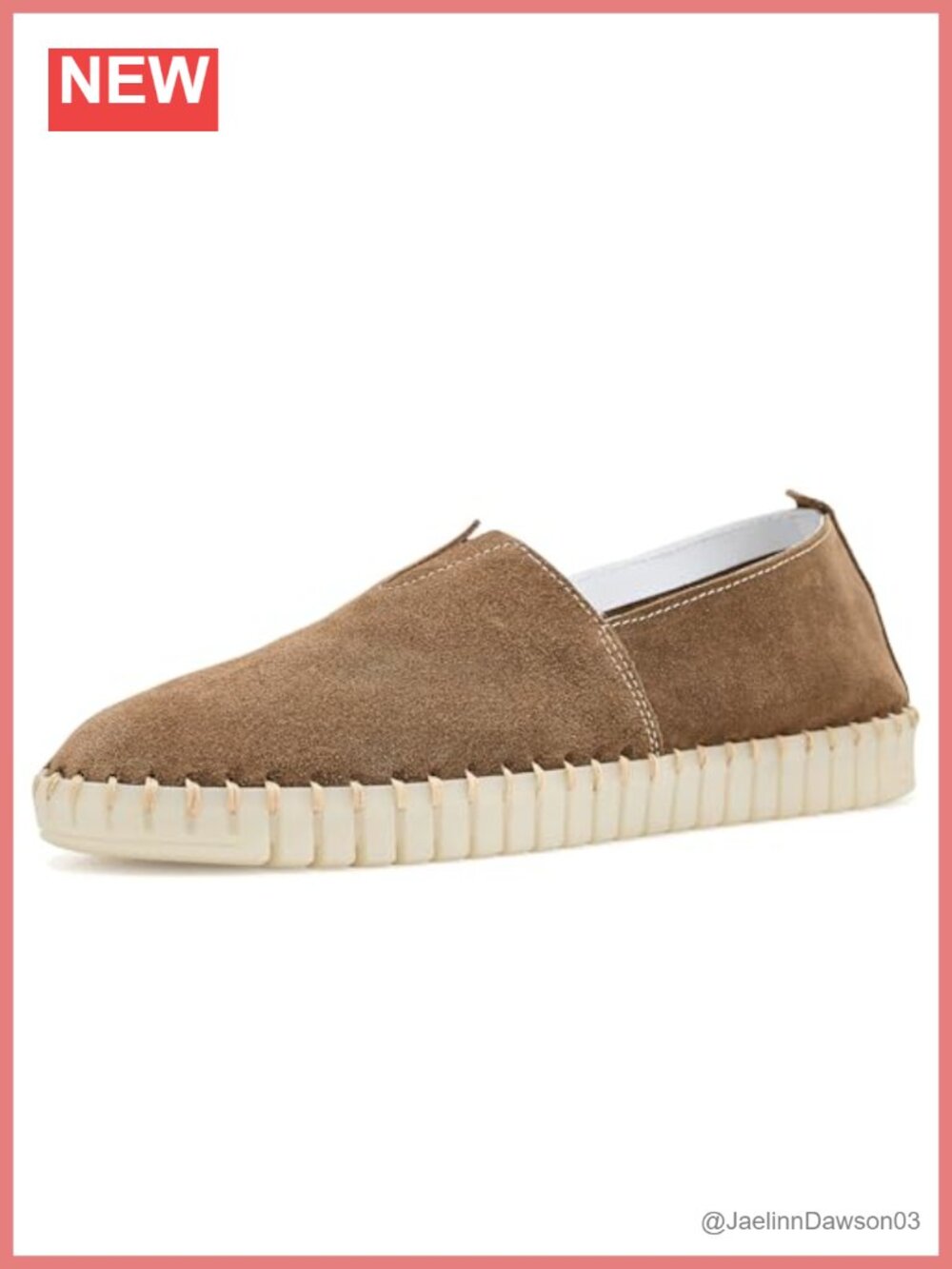 Leather Slip-On Loafers Flat Pull-On Women's Shoes